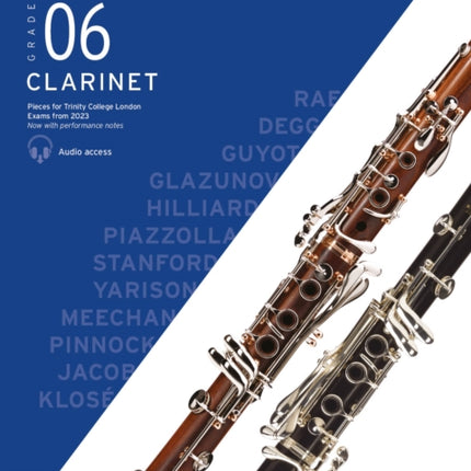 Trinity College London Clarinet Exam Pieces from 2023: Grade 6