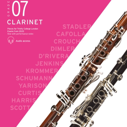 Trinity College London Clarinet Exam Pieces from 2023: Grade 7