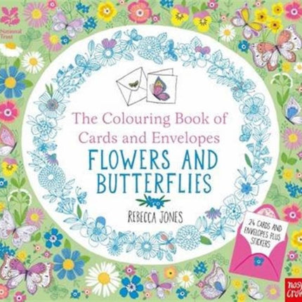 National Trust: The Colouring Book of Cards and Envelopes - Flowers and Butterflies