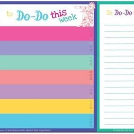 Dodo Daily to Do List Notepad (A4) Bright: 52 Sheets for Daily /Weekly to Do Lists and Notes, Perforated Between the Lists Sections So That Completed Daily Tasks Can be Torn off and Refreshed (TDLB)