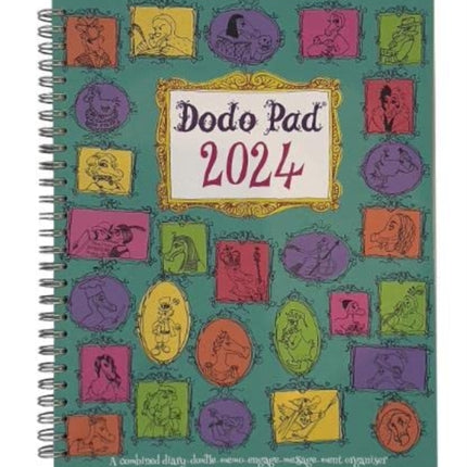 The Dodo Pad Original Desk Diary 2024 - Week to View, Calendar Year Diary: A Diary-Organiser-Planner Book with space for up to 5 people/appointments/activities. UK made, sustainable, plastic free