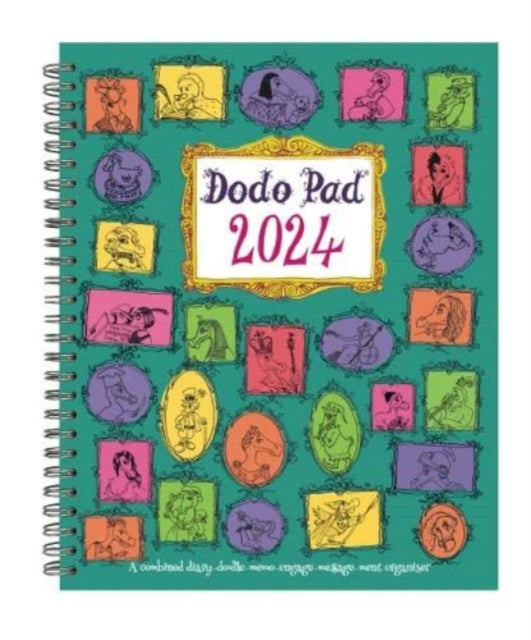 The Dodo Pad Original Desk Diary 2024 HARDCOVER- Week to View, Calendar Year Diary: A Diary-Organiser-Planner Wall Book for up to 5 people/appointments/activities. UK made, sustainable, plastic free