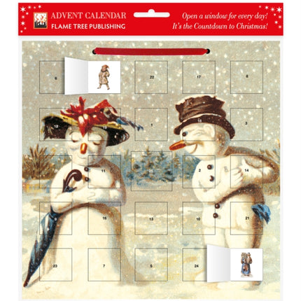 Mr & Mrs Snowman advent calendar (with stickers)