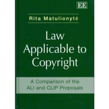 Law Applicable to Copyright