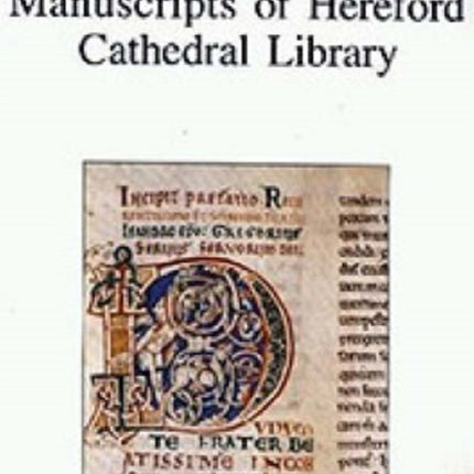 Catalogue of the Manuscripts of Hereford Cathedral Library