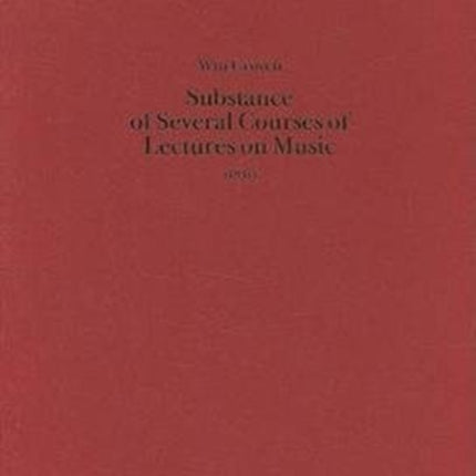 Substance of Several Courses of Lectures on Music (1831)