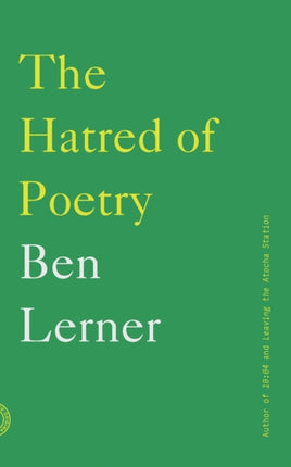 The Hatred of Poetry