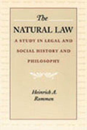 Natural Law: A Study in Legal & Social History & Philosophy