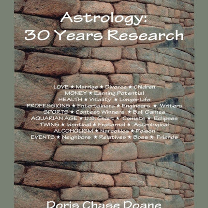 Astrology 30 Years Research