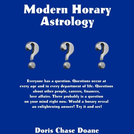 Modern Horary Astrology
