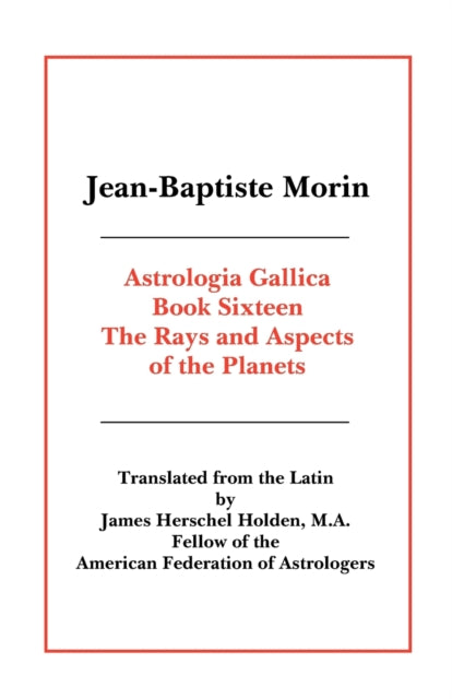 Astrologia Gallica Book 16