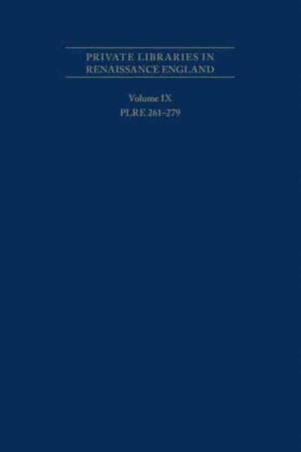 Private Libraries in Renaissance England: A Coll – PLRE 261–279