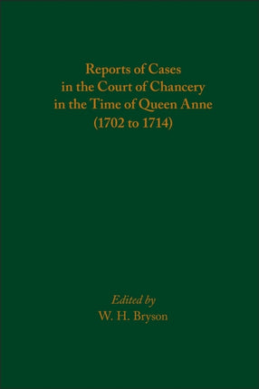 Reports of Cases in the Court of Chancery in the
