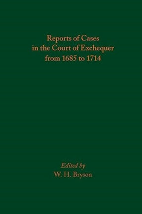 Reports of Cases in the Court of Exchequer from