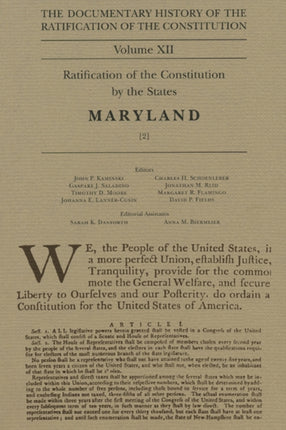 The Documentary History of the Ratification of