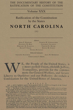 The Documentary History of the Ratification of