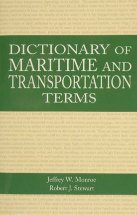 Dictionary of Maritime and Transportation Terms