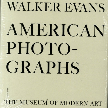 Walker Evans: American Photographs