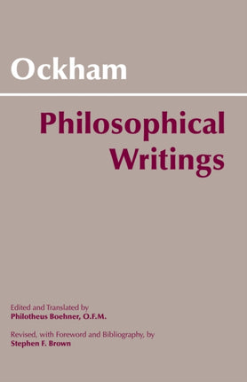 Ockham Philosophical Writings