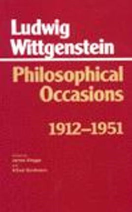 Philosophical Occasions: 1912-1951: 1912-1951