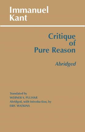 Critique of Pure Reason, Abridged