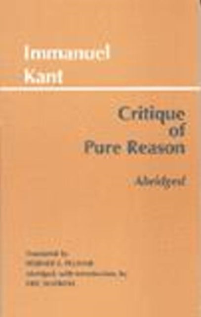 Critique of Pure Reason, Abridged