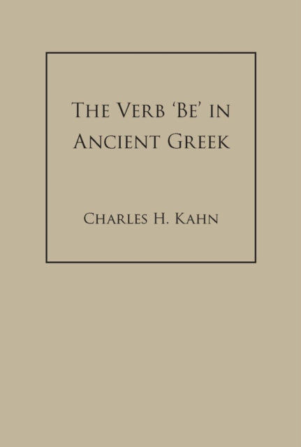 The Verb 'Be' In Ancient Greek