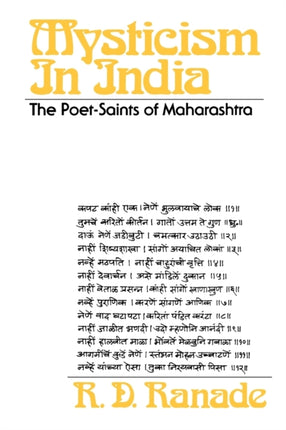 Mysticism in India The PoetSaints of Maharashtra