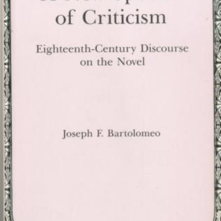 A New Species of Criticism EighteenthCentury