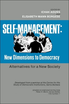 SelfManagement New Dimensions to Democracy Studies in comparative politics