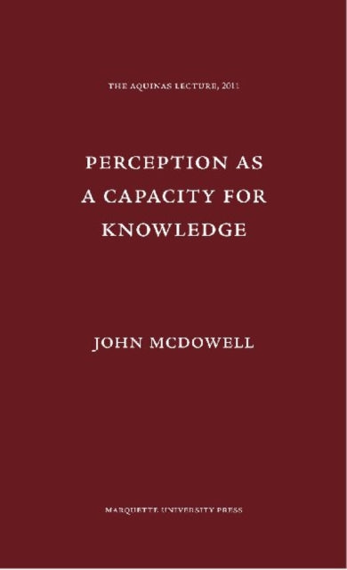 Perception as a Capacity for Knowledge