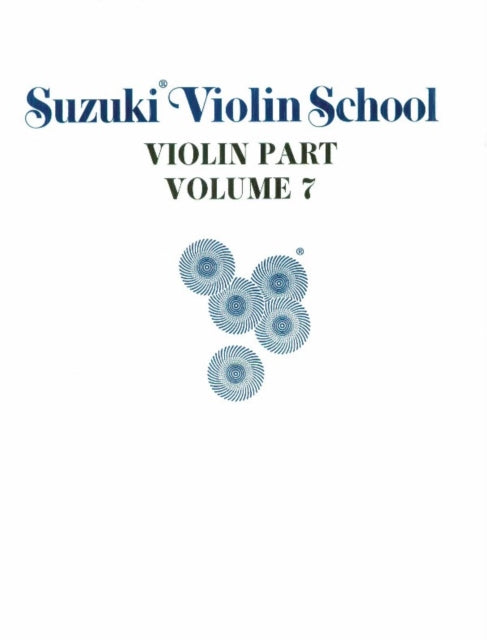 Suzuki Violin School Violin Part Volume 7 Original Edition