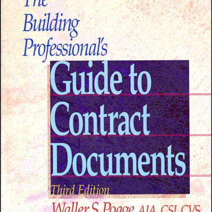 The Building Professionals Guide to Contracting