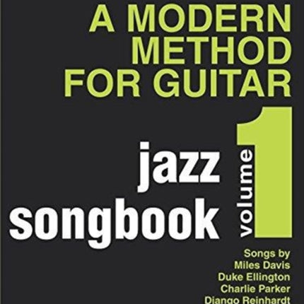 MODERN METHOD FOR GUITAR JAZZ SONGBOOK V