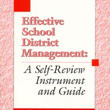 Effective School District Management A Selfreview