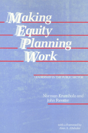 Making Equity Planning Work: Leadership in the Public Sector