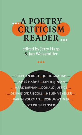 A Poetry Criticism Reader