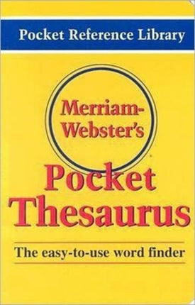 Merriam Webster's Pocket Thesaurus