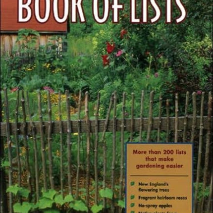 The New England Gardeners Book of Lists