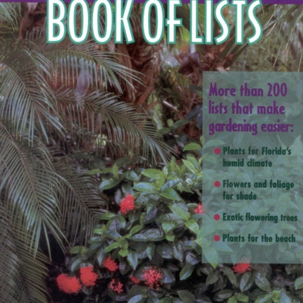 The Florida Gardeners Book of Lists Book of Lists