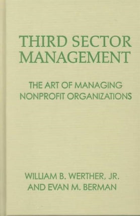 Third Sector Management: The Art of Managing Nonprofit Organizations