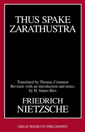 Thus Spake Zarathustra Great Books in Philosophy