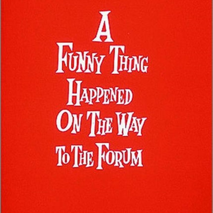 A Funny Thing Happened on the Way to the Forum Vocal Score