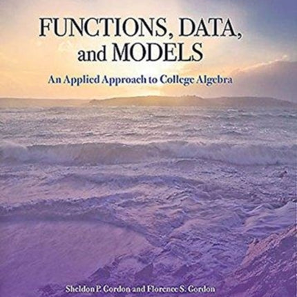Functions Data and Models  An Applied Approach to