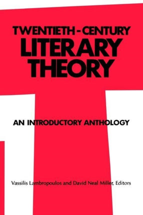 TwentiethCentury Literary Theory An Introductory