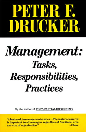 Management: Tasks, Responsibilities, Practices