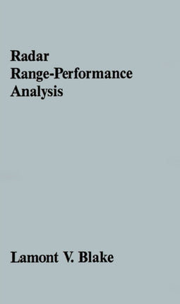 Radar RangePerformance Analysis Radar Library