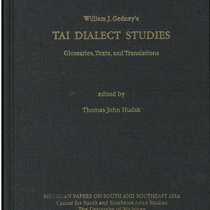 Tai Dialect Studies