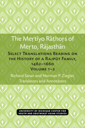 The Mertiyo Rathors of Merto Rajasthan v. 1 2
