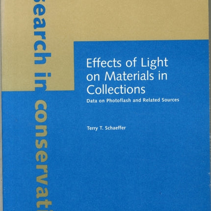 Effects of Light on Materials in Collections – Data on Photoflash and Related Sources